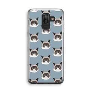 CaseCompany It's a Purrr Case: Samsung Galaxy J8 (2018) Transparant Hoesje