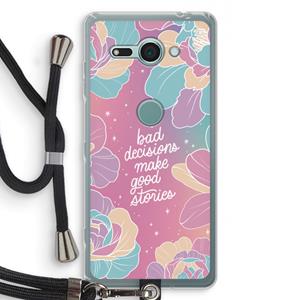 CaseCompany Good stories: Sony Xperia XZ2 Compact Transparant Hoesje met koord