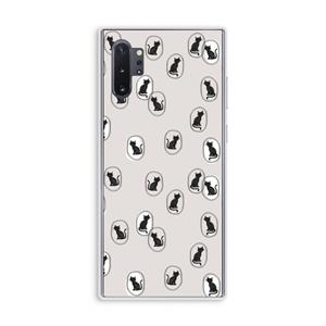 CaseCompany Miauw: Samsung Galaxy Note 10 Plus Transparant Hoesje