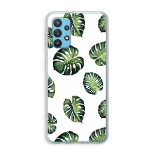 CaseCompany Tropische bladeren: Samsung Galaxy A32 4G Transparant Hoesje