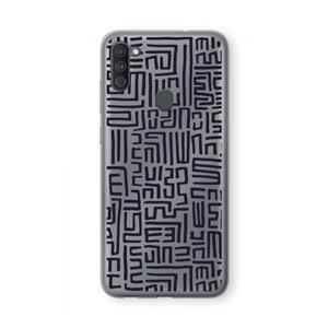 CaseCompany Moroccan Print: Samsung Galaxy A11 Transparant Hoesje