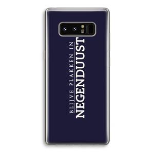 CaseCompany Blijve plakken in Negenduust: Samsung Galaxy Note 8 Transparant Hoesje