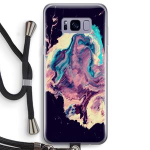 CaseCompany Cosmic Silence: Samsung Galaxy S8 Transparant Hoesje met koord