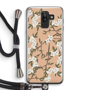 CaseCompany Blossoming spring: Samsung Galaxy J8 (2018) Transparant Hoesje met koord