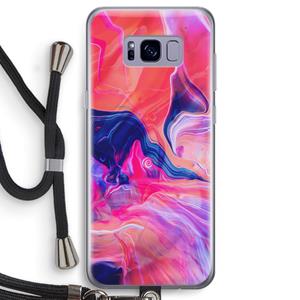 CaseCompany Earth And Ocean: Samsung Galaxy S8 Transparant Hoesje met koord