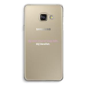 CaseCompany gij beslist: Samsung A3 (2017) Transparant Hoesje