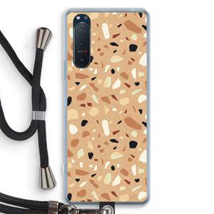 CaseCompany Terrazzo N°17: Sony Xperia 5 II Transparant Hoesje met koord