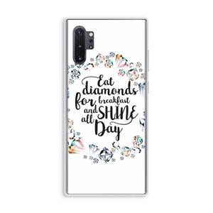 CaseCompany Diamonds: Samsung Galaxy Note 10 Plus Transparant Hoesje