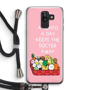 CaseCompany Bento a day: Samsung Galaxy J8 (2018) Transparant Hoesje met koord