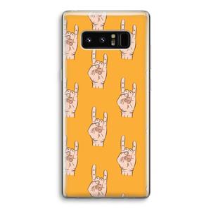 CaseCompany Rock: Samsung Galaxy Note 8 Transparant Hoesje