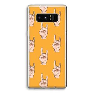 CaseCompany Rock: Samsung Galaxy Note 8 Transparant Hoesje