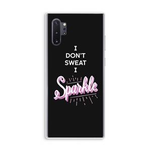 CaseCompany Sparkle quote: Samsung Galaxy Note 10 Plus Transparant Hoesje