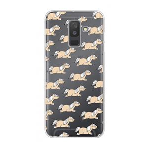 CaseCompany Ponys: Samsung Galaxy A6 Plus (2018) Transparant Hoesje