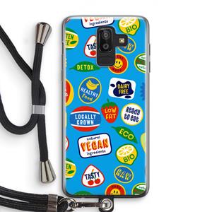 CaseCompany Fruitsticker: Samsung Galaxy J8 (2018) Transparant Hoesje met koord
