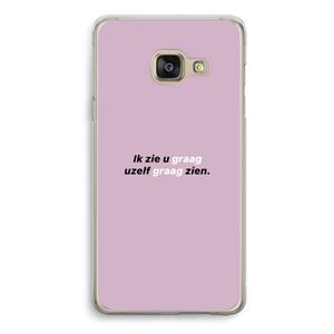 CaseCompany uzelf graag zien: Samsung A3 (2017) Transparant Hoesje