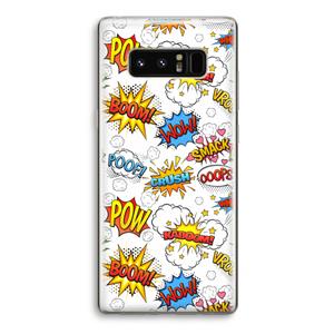 CaseCompany Pow Smack: Samsung Galaxy Note 8 Transparant Hoesje