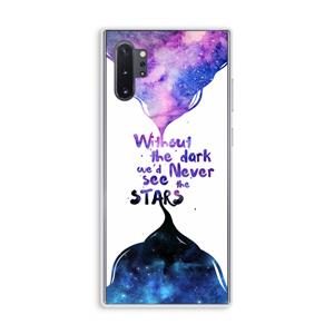 CaseCompany Stars quote: Samsung Galaxy Note 10 Plus Transparant Hoesje