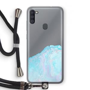 CaseCompany Fantasie pastel: Samsung Galaxy A11 Transparant Hoesje met koord