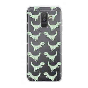 CaseCompany Dinos: Samsung Galaxy A6 Plus (2018) Transparant Hoesje