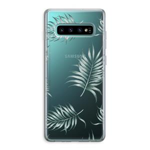 CaseCompany Simple leaves: Samsung Galaxy S10 Plus Transparant Hoesje