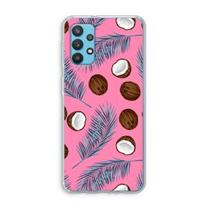 CaseCompany Kokosnoot roze: Samsung Galaxy A32 4G Transparant Hoesje
