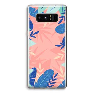 CaseCompany Tropisch: Samsung Galaxy Note 8 Transparant Hoesje