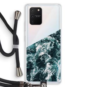 CaseCompany Zee golf: Samsung Galaxy S10 Lite Transparant Hoesje met koord