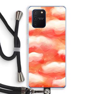 CaseCompany Lichte Wolken: Samsung Galaxy Note 10 Lite Transparant Hoesje met koord