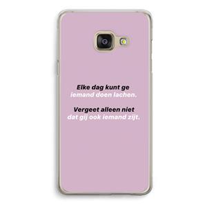 CaseCompany gij zijt ook iemand: Samsung A3 (2017) Transparant Hoesje