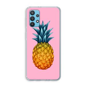 CaseCompany Grote ananas: Samsung Galaxy A32 4G Transparant Hoesje