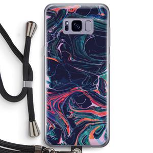 CaseCompany Light Years Beyond: Samsung Galaxy S8 Transparant Hoesje met koord