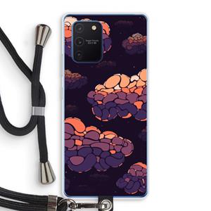 CaseCompany Patroon Wolken: Samsung Galaxy Note 10 Lite Transparant Hoesje met koord