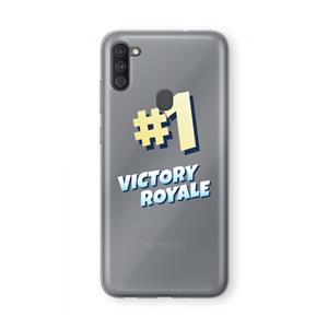CaseCompany Victory Royale: Samsung Galaxy A11 Transparant Hoesje