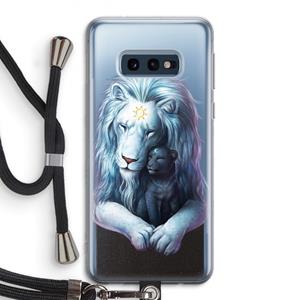 CaseCompany Child Of Light: Samsung Galaxy S10e Transparant Hoesje met koord