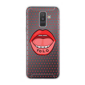 CaseCompany Yolo Denise: Samsung Galaxy A6 Plus (2018) Transparant Hoesje