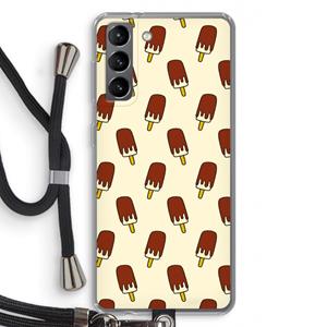CaseCompany Yummy: Samsung Galaxy S21 Transparant Hoesje met koord