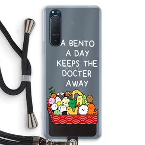 CaseCompany Bento a day: Sony Xperia 5 II Transparant Hoesje met koord