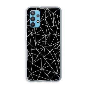 CaseCompany Geometrische lijnen wit: Samsung Galaxy A32 4G Transparant Hoesje