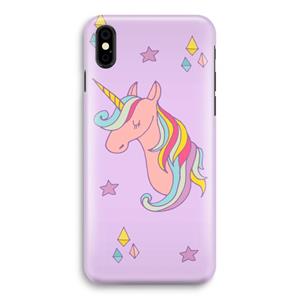 CaseCompany Roze eenhoorn: iPhone Xs Volledig Geprint Hoesje