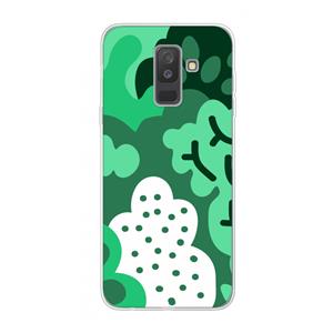 CaseCompany Bushes: Samsung Galaxy A6 Plus (2018) Transparant Hoesje