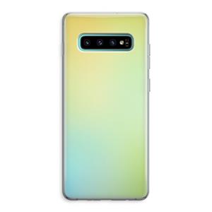 CaseCompany Minty mist pastel: Samsung Galaxy S10 Plus Transparant Hoesje