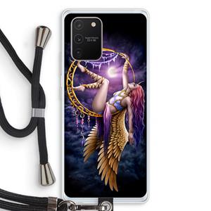 CaseCompany Aerial Angel: Samsung Galaxy S10 Lite Transparant Hoesje met koord