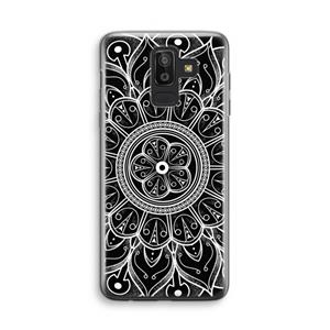 CaseCompany Roses Are Red: Samsung Galaxy J8 (2018) Transparant Hoesje