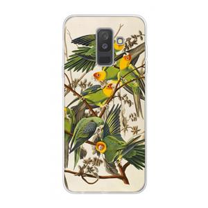 CaseCompany Carolinaparkiet: Samsung Galaxy A6 Plus (2018) Transparant Hoesje