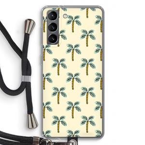 CaseCompany Paradise: Samsung Galaxy S21 Transparant Hoesje met koord