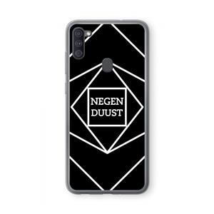 CaseCompany Negenduust geometrisch: Samsung Galaxy A11 Transparant Hoesje