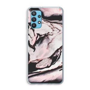 CaseCompany Roze stroom: Samsung Galaxy A32 4G Transparant Hoesje