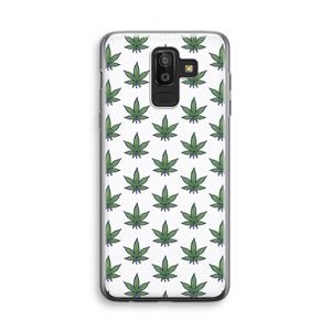 CaseCompany Weed: Samsung Galaxy J8 (2018) Transparant Hoesje