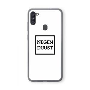 CaseCompany Negenduust vierkant: Samsung Galaxy A11 Transparant Hoesje