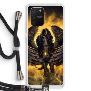 CaseCompany Pegasus: Samsung Galaxy S10 Lite Transparant Hoesje met koord